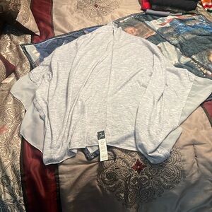 Jack & missy Gray Freeform poncho - one size fits most
